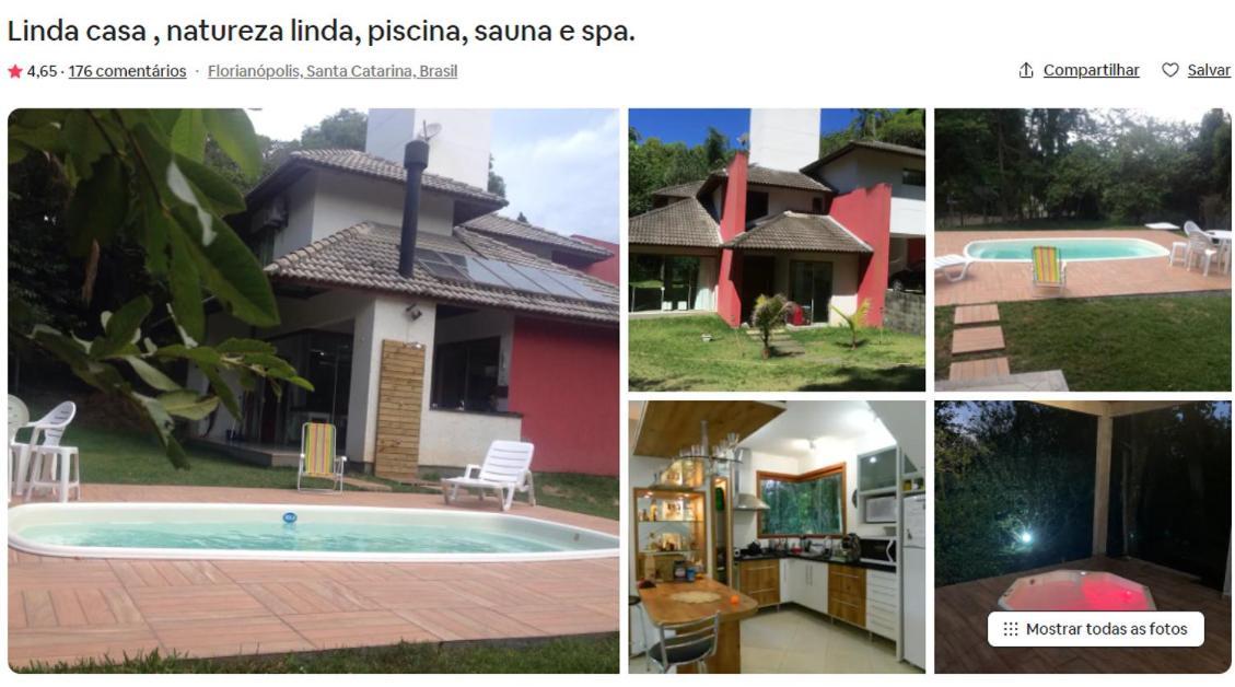 Linda Casa , Natureza Linda, Piscina, Sauna, Spa E Wifi Florianópolis Dış mekan fotoğraf